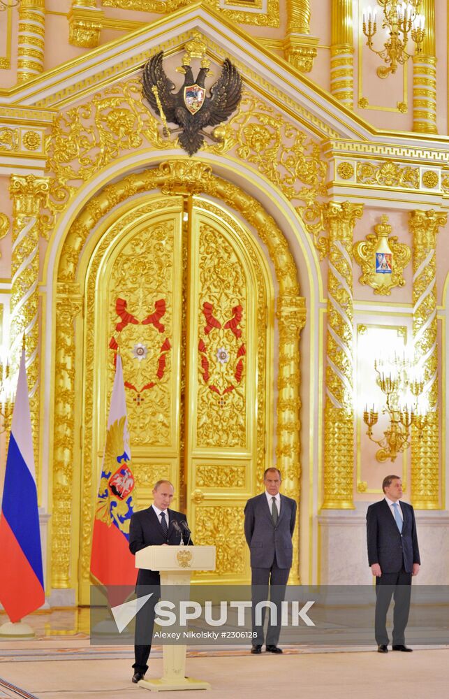 Ceremony of presenting credentials to Russian President Vladimir Putin at the Grand Kremlin Palace