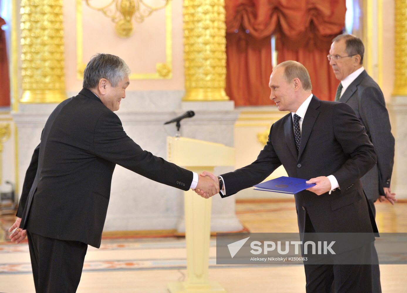 Ceremony of presenting credentials to Russian President Vladimir Putin at the Grand Kremlin Palace
