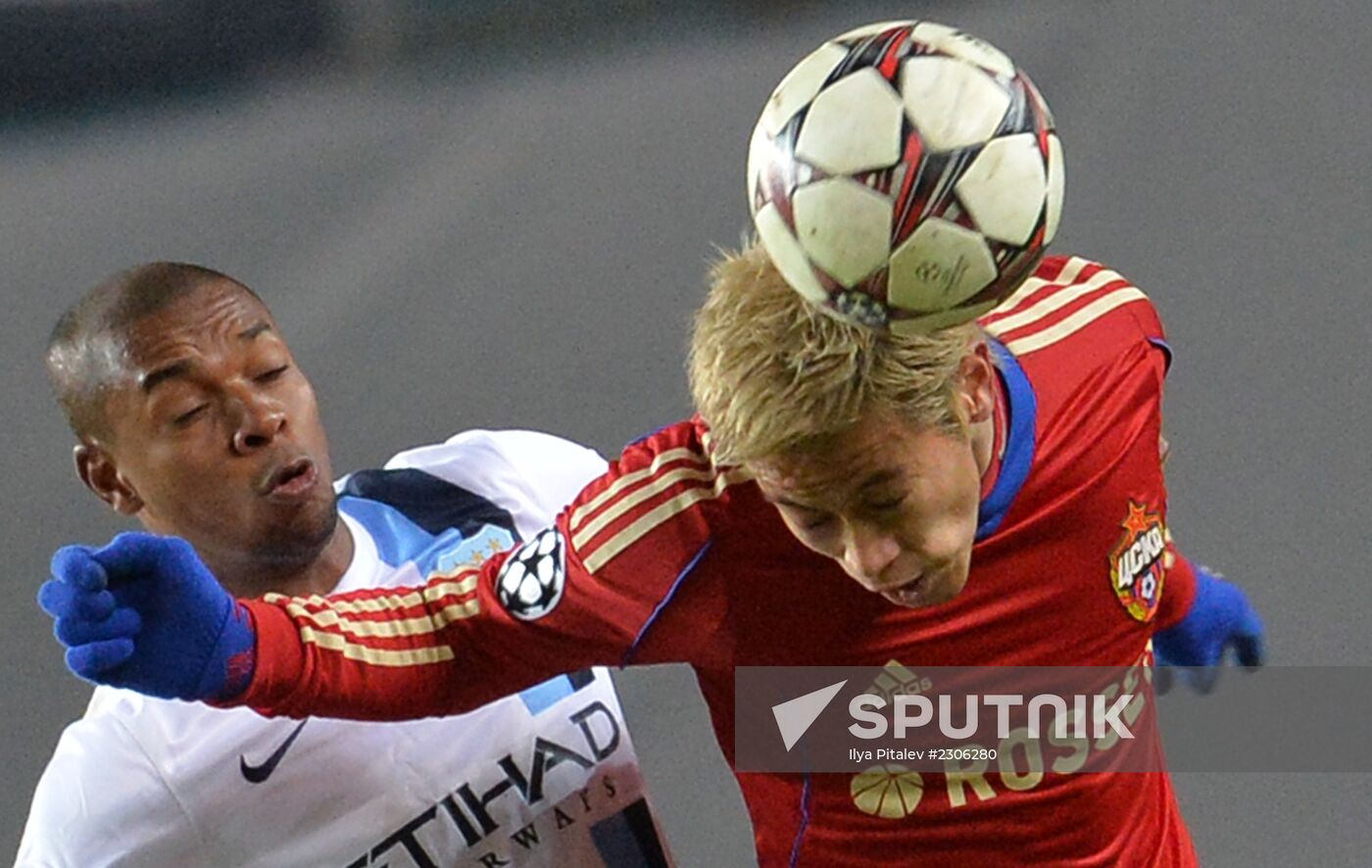 2013–14 UEFA Champions League. CSKA Moscow vs. Manchester City