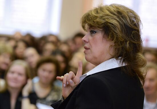 Master-class by Lyubov Kazarnovskaya in Gifted Children-2013 project