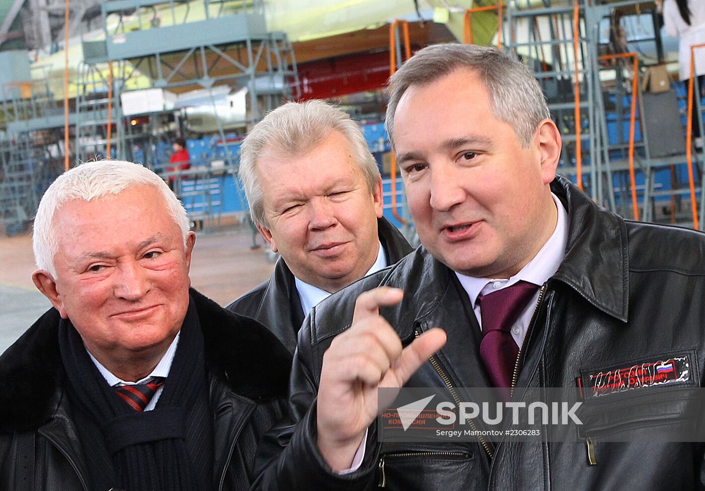 Dmitry Rogozin visit Irkutsk aviation plant