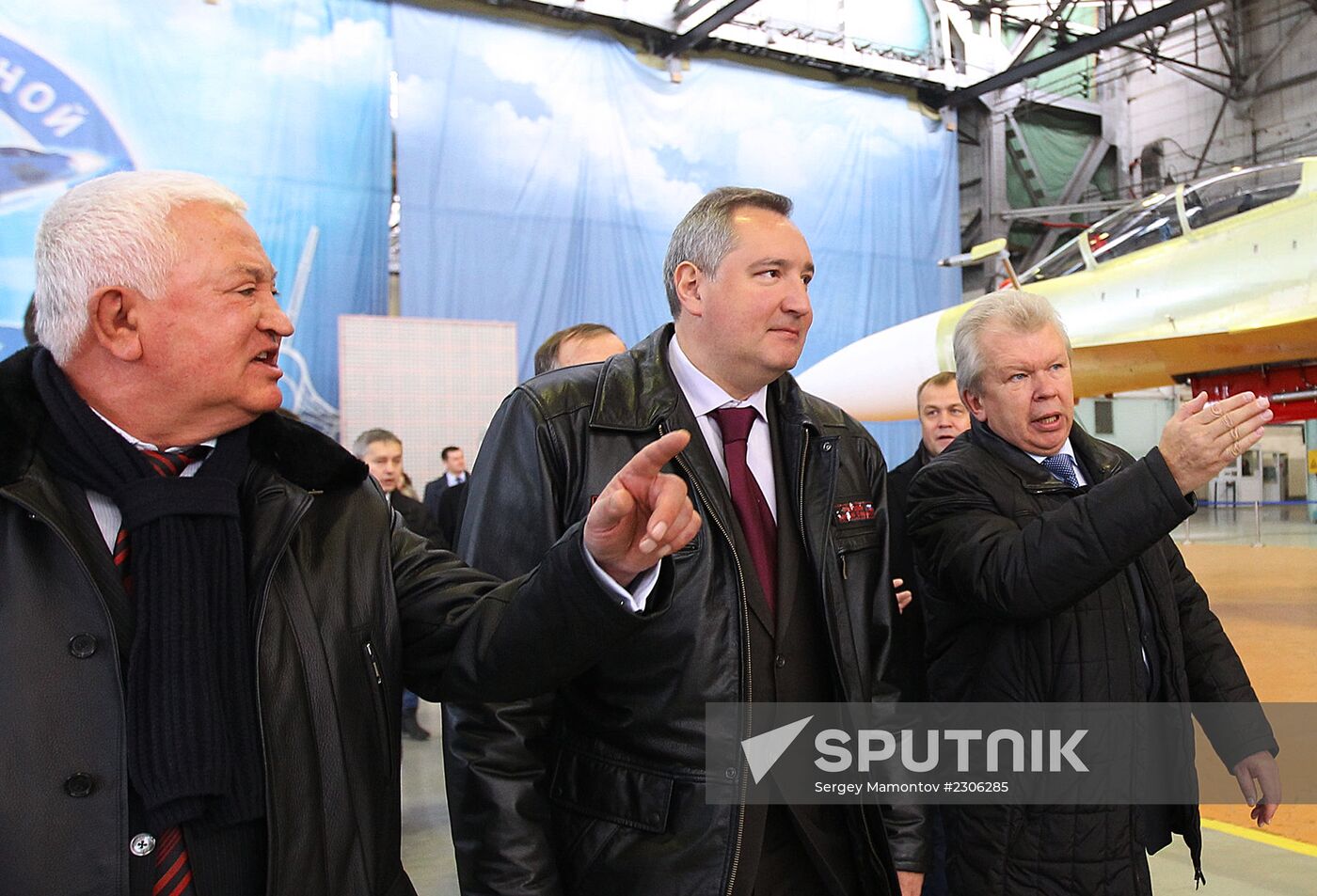 Dmitry Rogozin visit Irkutsk aviation plant