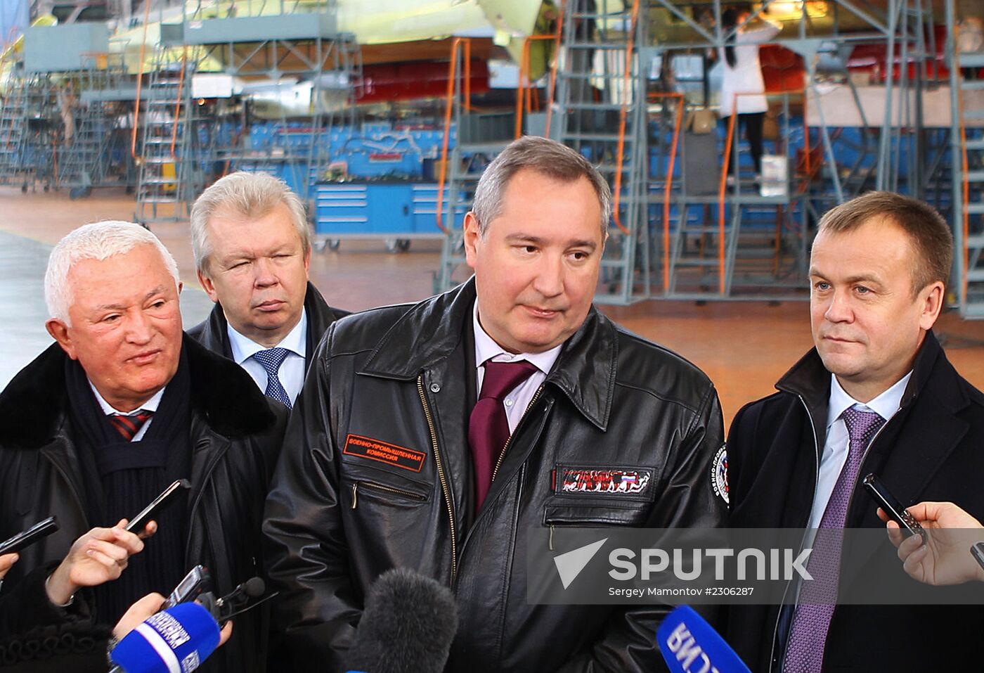 Dmitry Rogozin visit Irkutsk aviation plant