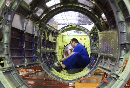 Dmitry Rogozin visit Irkutsk aviation plant