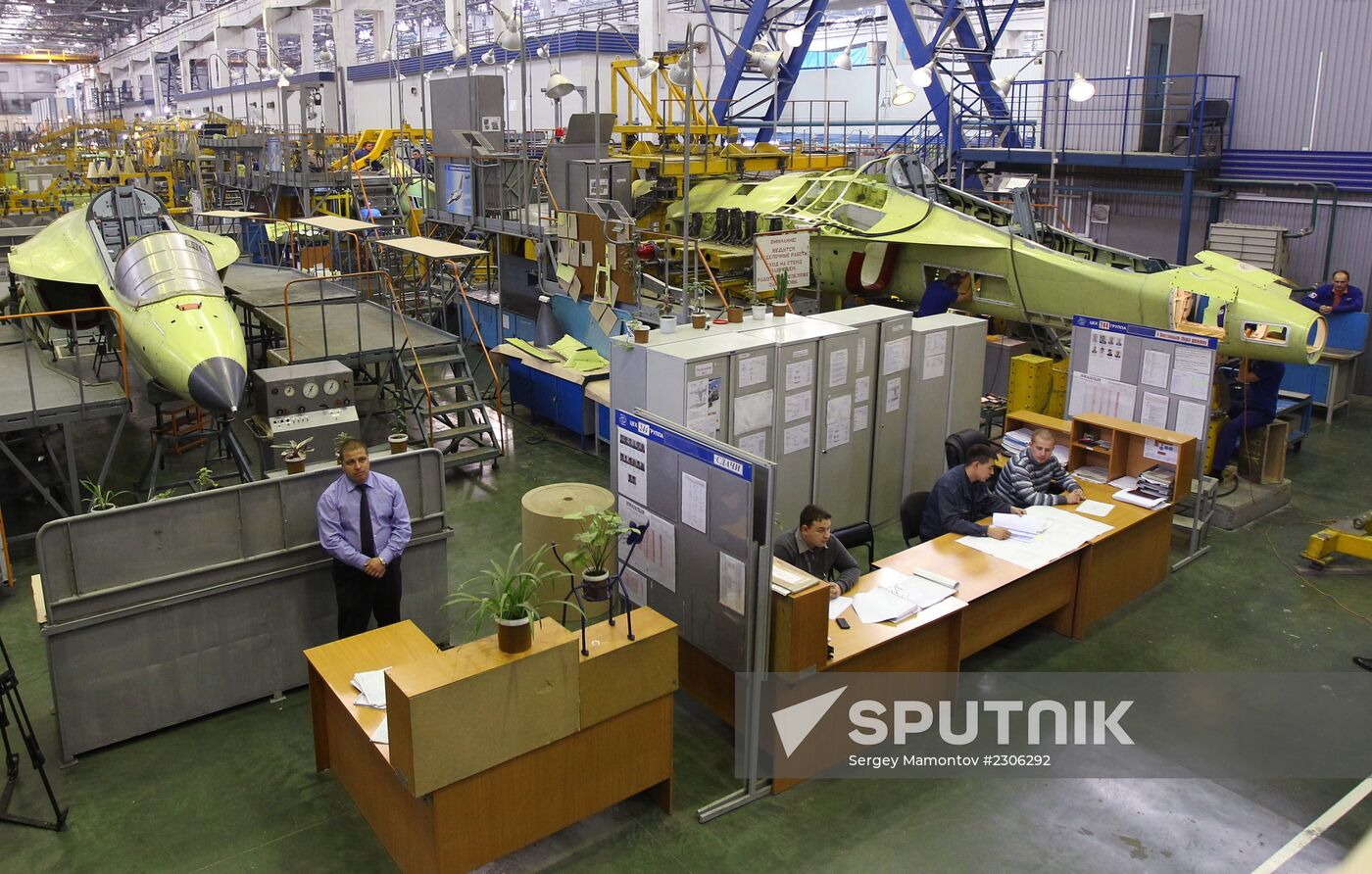 Dmitry Rogozin visit Irkutsk aviation plant
