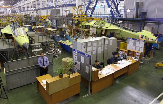 Dmitry Rogozin visit Irkutsk aviation plant