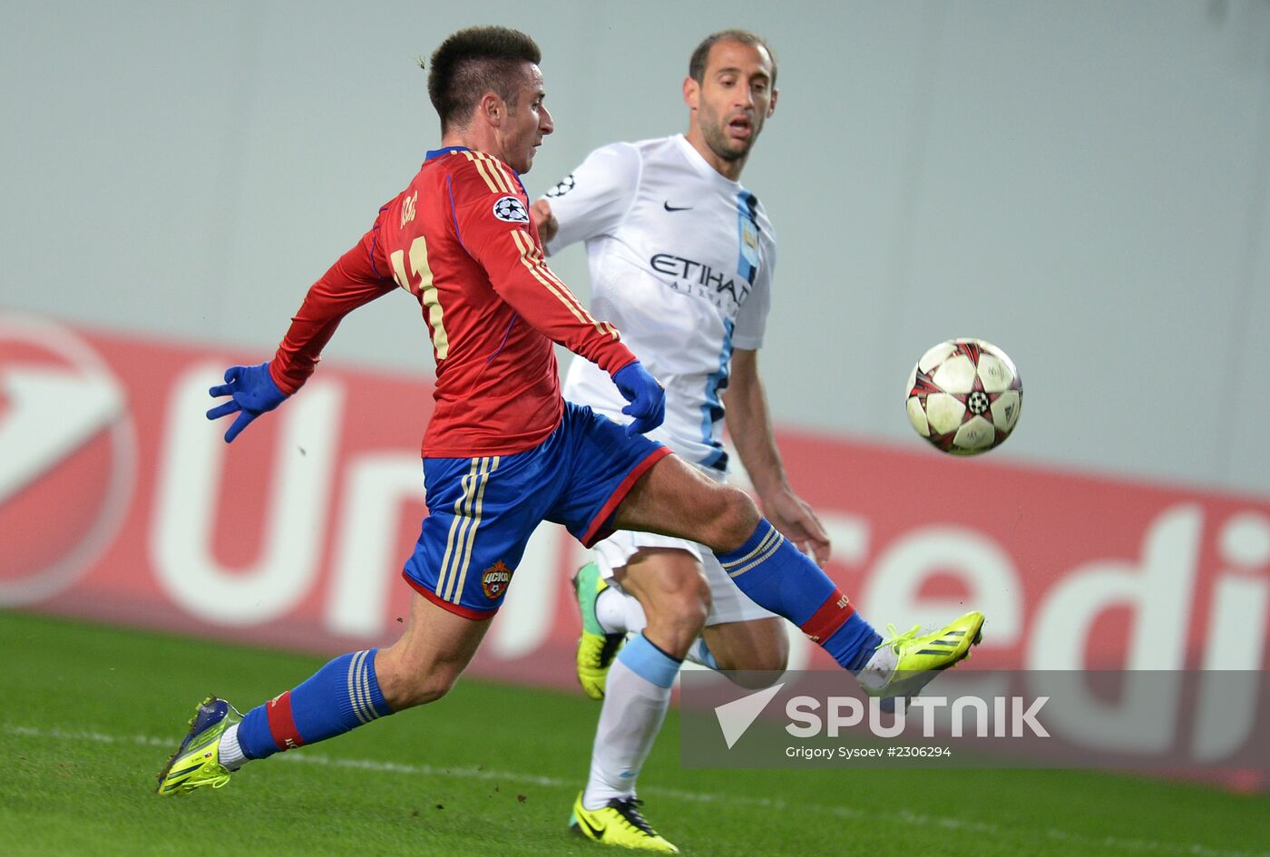 2013–14 UEFA Champions League. CSKA Moscow vs. Manchester City