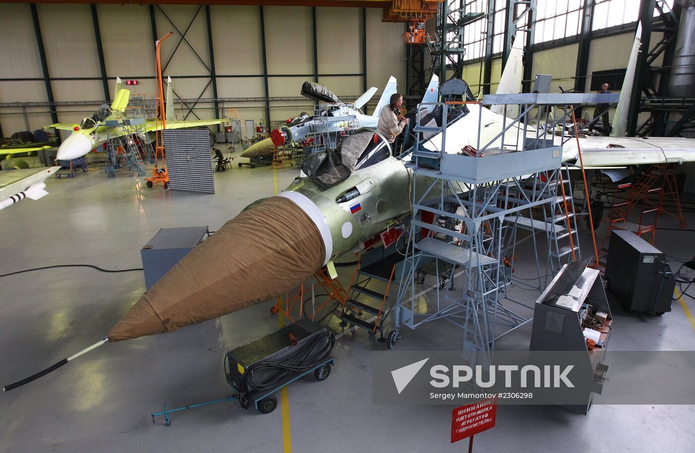 Dmitry Rogozin visit Irkutsk aviation plant