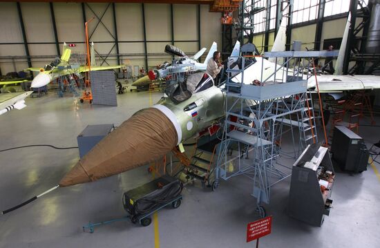 Dmitry Rogozin visit Irkutsk aviation plant