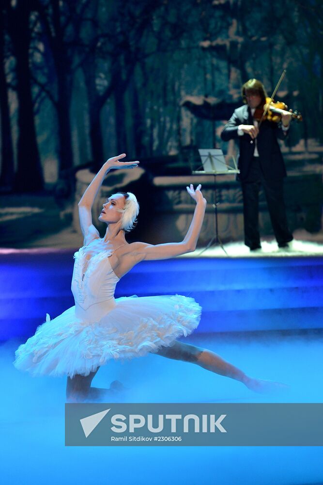 Filming of New Year show on Kultura TV