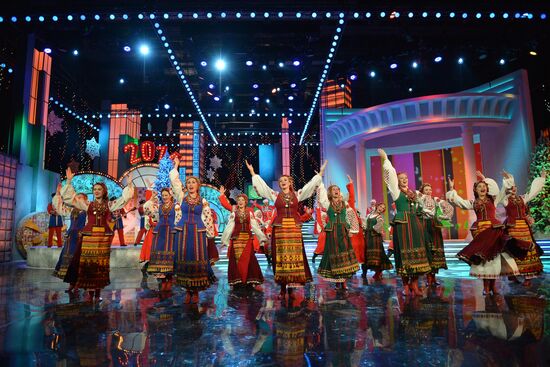 Filming of New Year show on Kultura TV