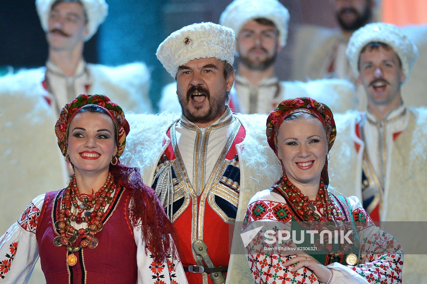 Filming of New Year show on Kultura TV