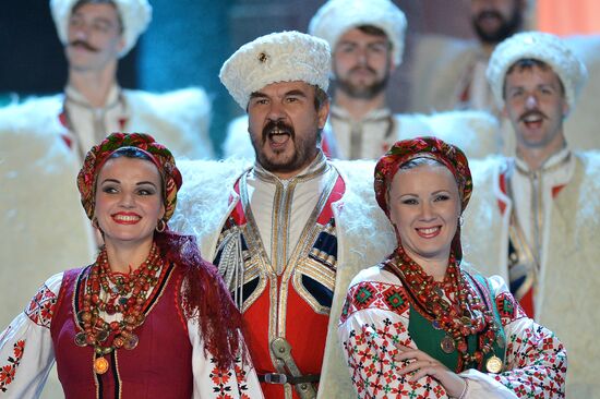 Filming of New Year show on Kultura TV