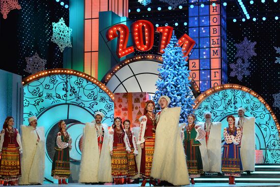 Filming of New Year show on Kultura TV
