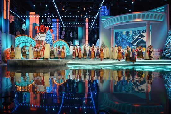 Filming of New Year show on Kultura TV