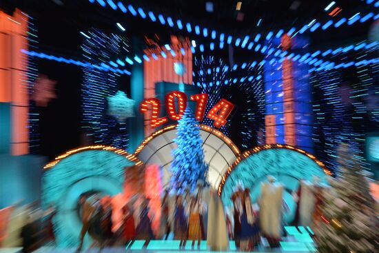 Filming of New Year show on Kultura TV