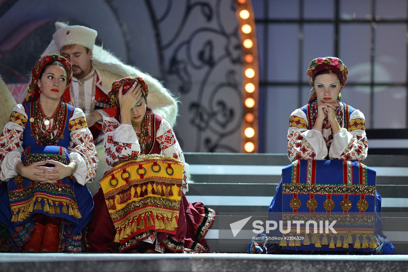 Filming of New Year show on Kultura TV