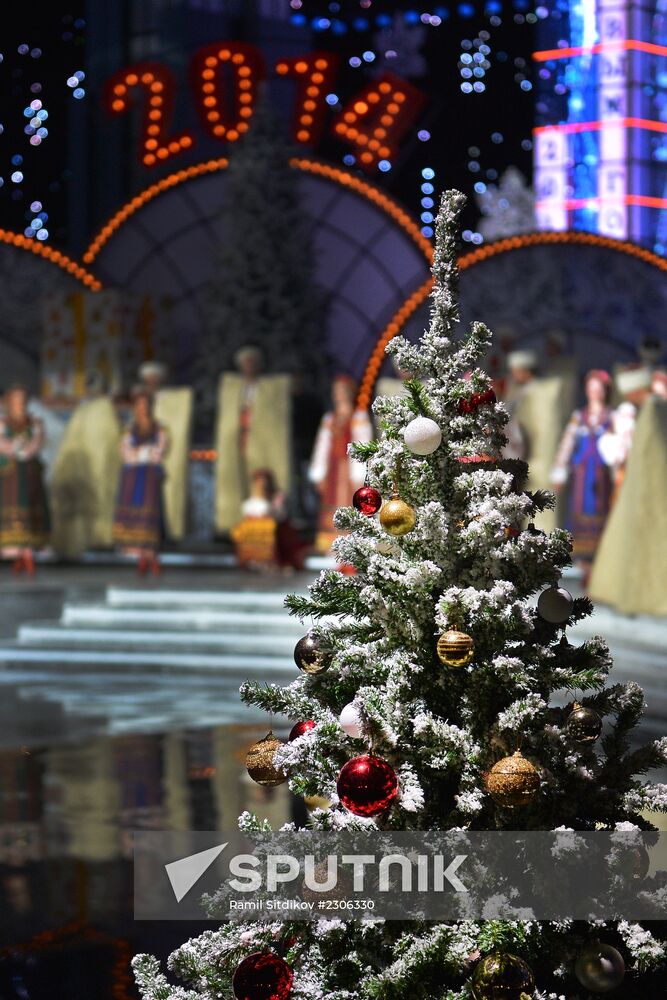 Filming of New Year show on Kultura TV