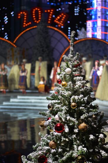 Filming of New Year show on Kultura TV