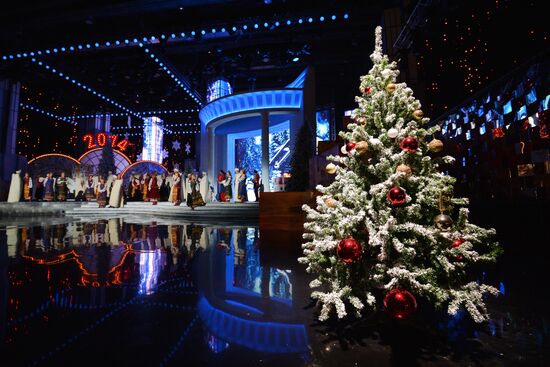 Filming of New Year show on Kultura TV