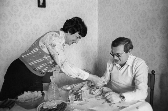 Author and doctor Yury Shcherbak with his wife