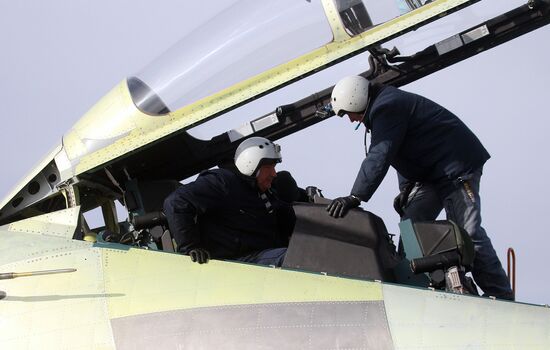 Dmitry Rogozin visit Irkutsk aviation plant