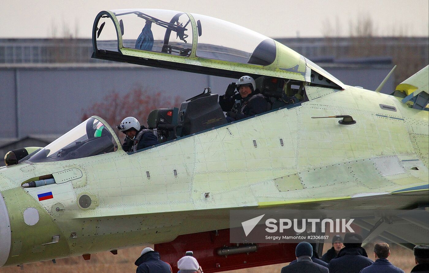 Dmitry Rogozin visits Irkutsk aviation plant