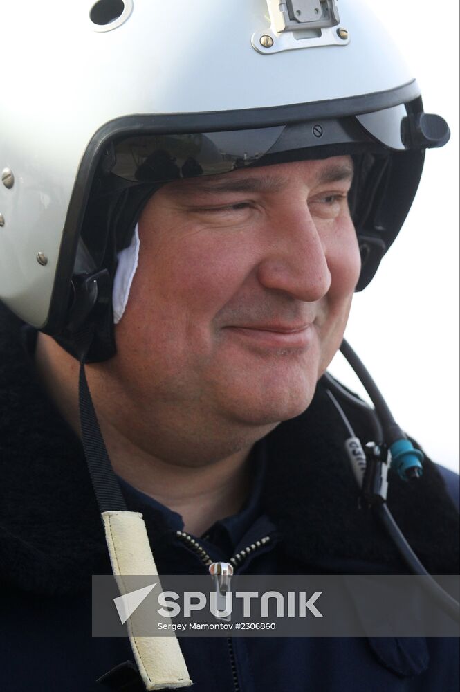 Dmitry Rogozin visit Irkutsk aviation plant