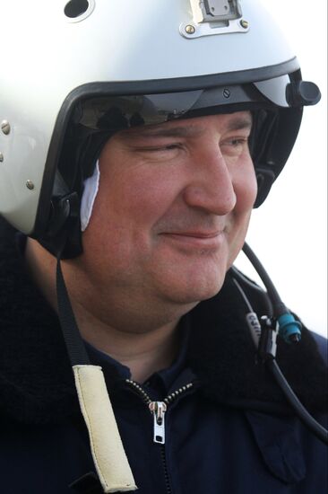 Dmitry Rogozin visit Irkutsk aviation plant