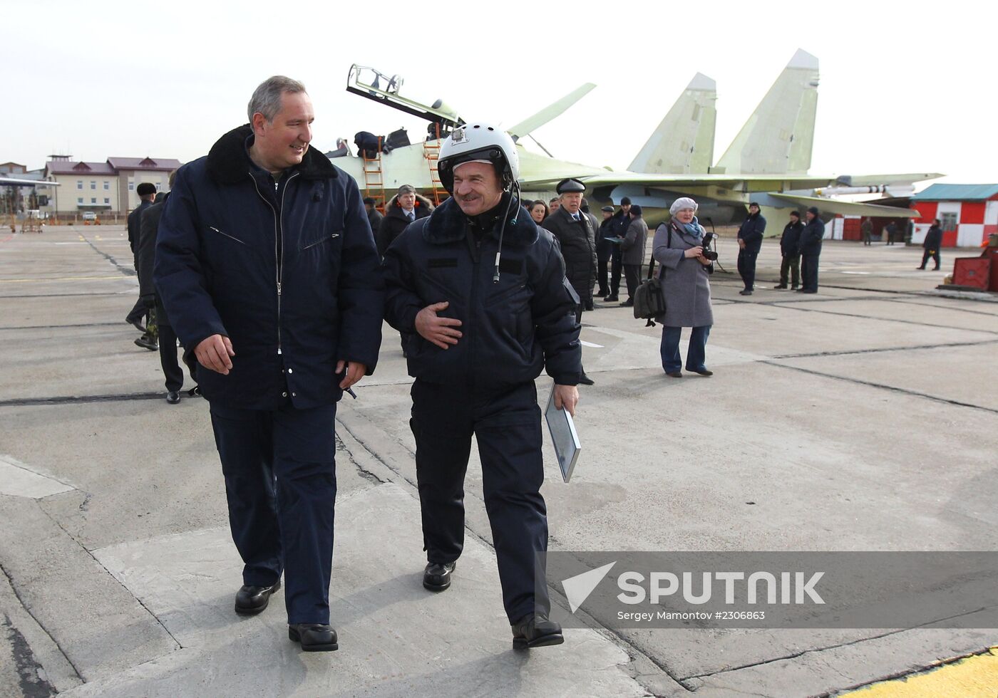 Dmitry Rogozin visit Irkutsk aviation plant