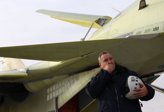 Dmitry Rogozin visit Irkutsk aviation plant