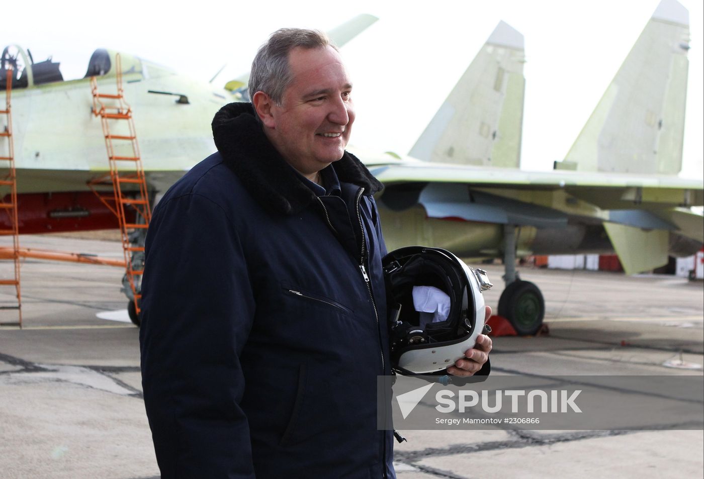 Dmitry Rogozin visit Irkutsk aviation plant