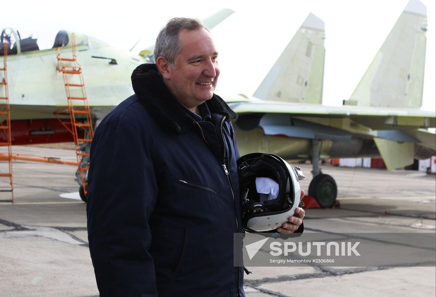 Dmitry Rogozin visit Irkutsk aviation plant