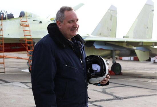 Dmitry Rogozin visit Irkutsk aviation plant