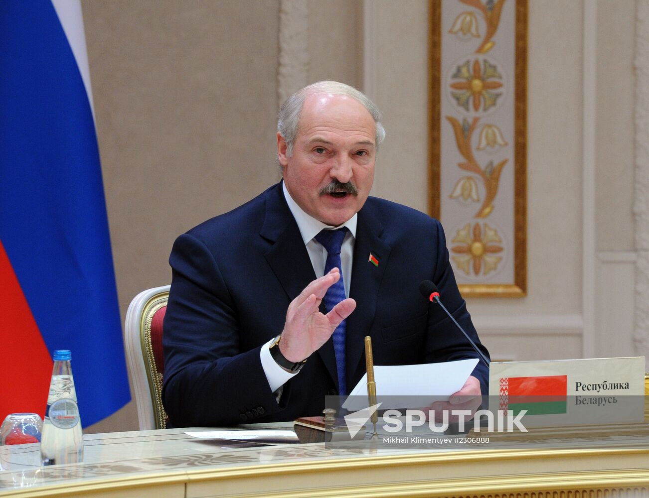 Vladimir Putin on a working visit to Belarus