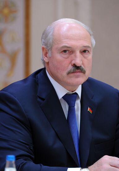 Vladimir Putin on a working visit to Belarus