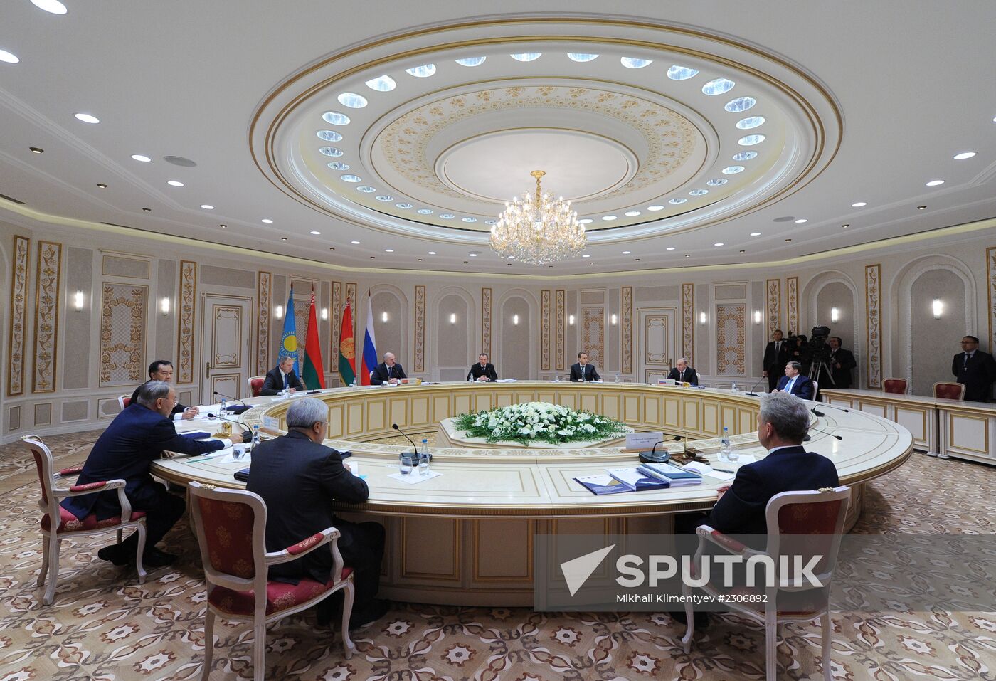 Vladimir Putin on a working visit to Belarus