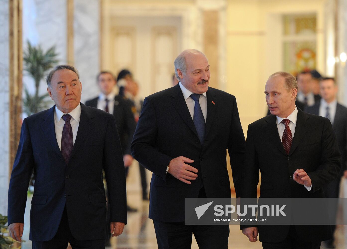 Vladimir Putin on a working visit to Belarus