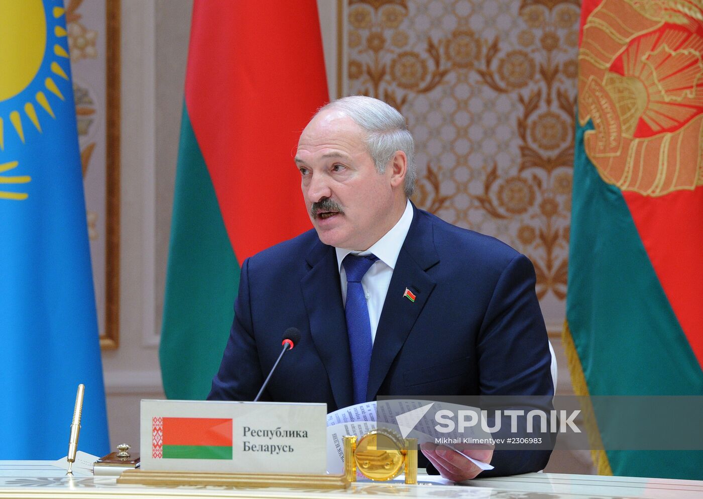 Vladimir Putin on a working visit to Belarus