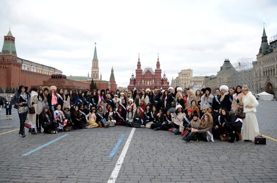 A walk of Miss Universe participants