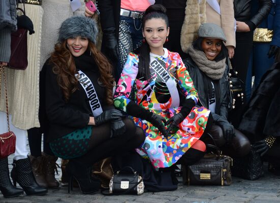 A walk of Miss Universe participants