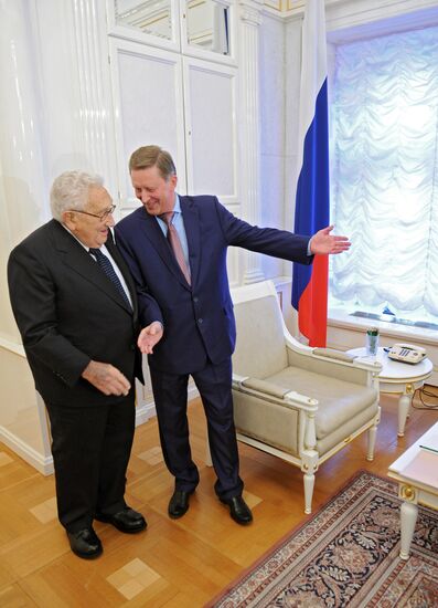 Sergei Ivanov meets with Henry Kissinger