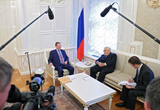 Sergei Ivanov meets with Henry Kissinger