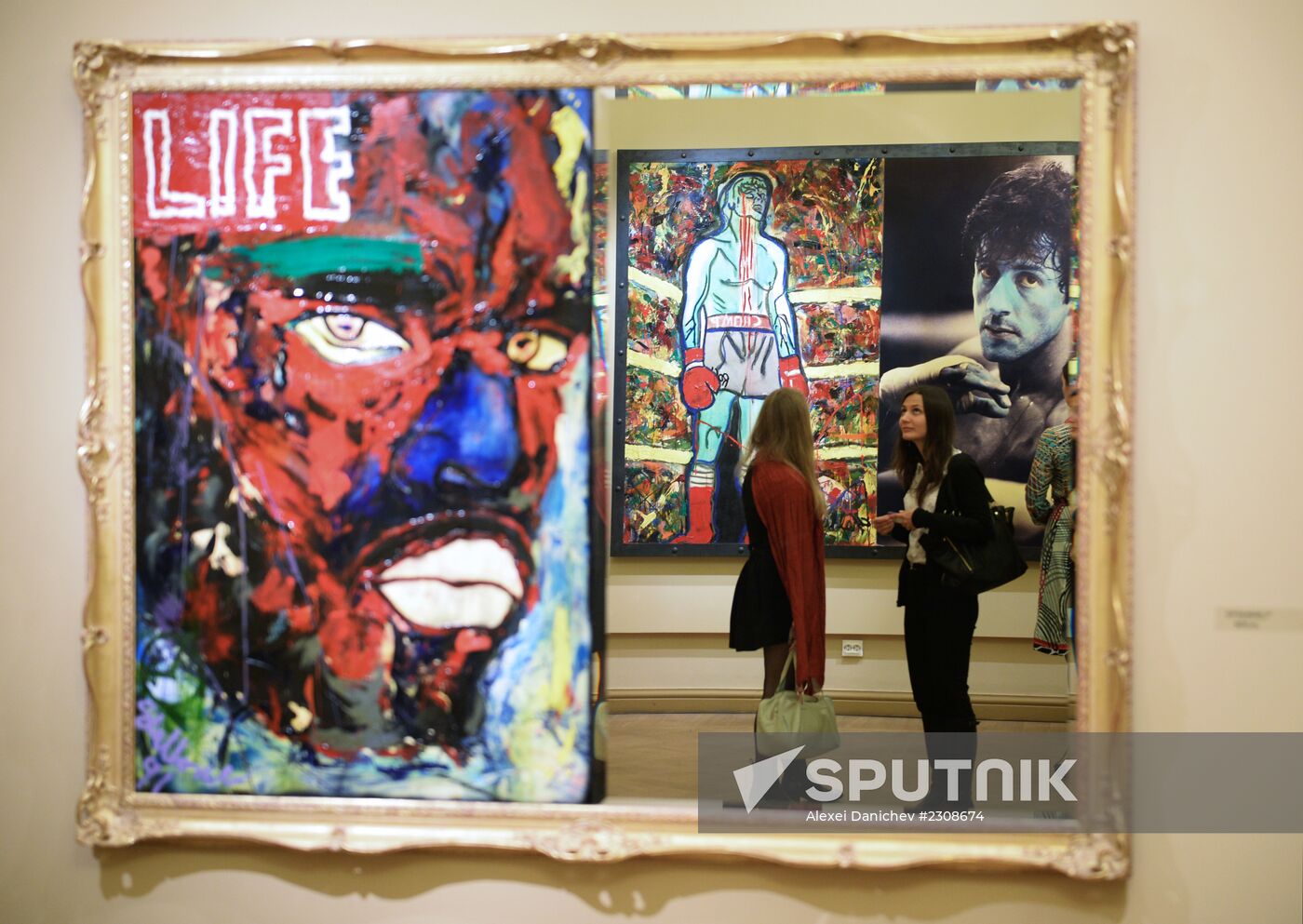 Sylvester Stallone's art exhibition opens at Russian Museum