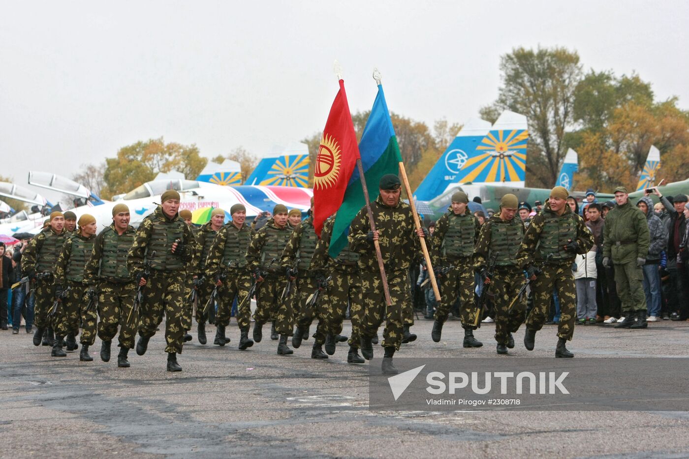 10th anniversary of CSTO base opening in town of Kant in Kyrgyzstan