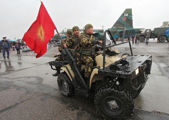10th anniversary of CSTO base opening in town of Kant in Kyrgyzstan