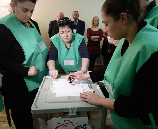 Vote counting for Georgian presidential election