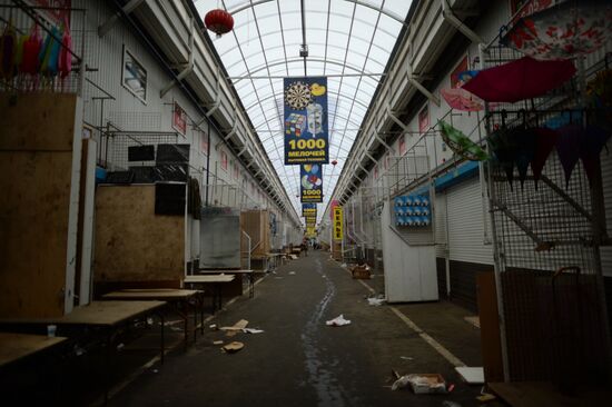 Police inspects Moscow Sadovod market