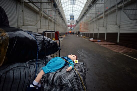 Police raid Moscow market "Sadovod"