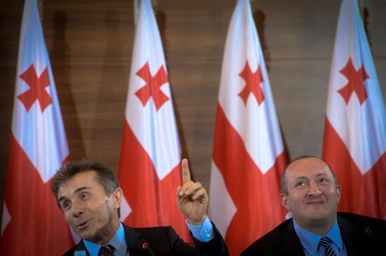 News conference by Bidzina Ivanishvili and Giorgi Margvelashvili